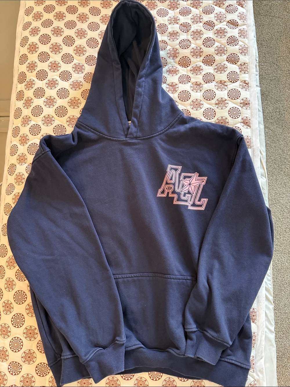 Aelfric Eden Navy and Pink Hoodie